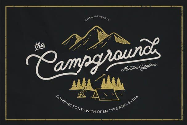 Campground 2  s шрифт скачать бесплатно