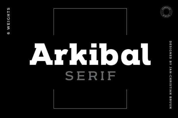 Arkibal Serif шрифт скачать бесплатно
