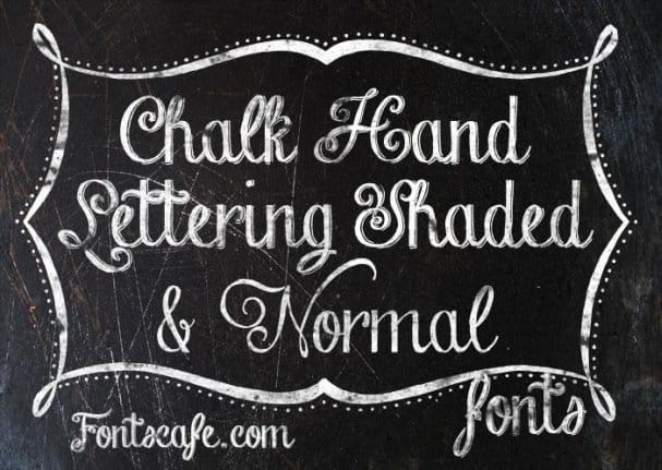 Chalk-hand-lettering-shaded шрифт скачать бесплатно