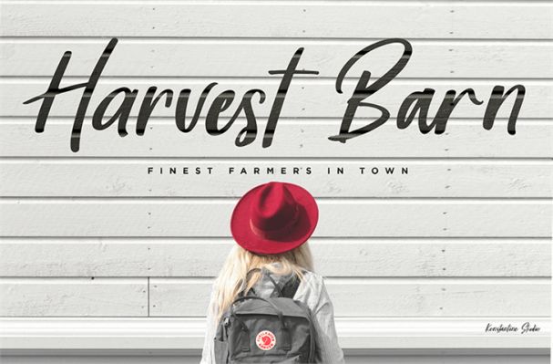 Harvest Barn шрифт скачать бесплатно