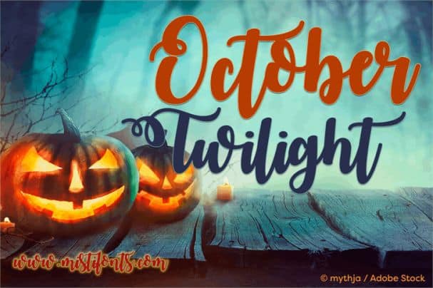 October Twilight   шрифт скачать бесплатно