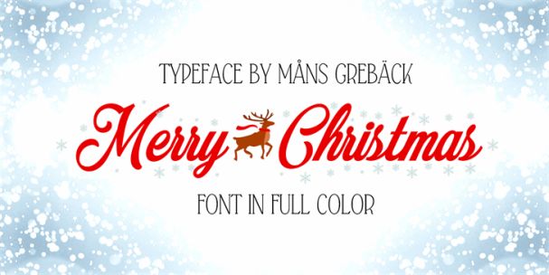 Merry Christmas Color   шрифт скачать бесплатно