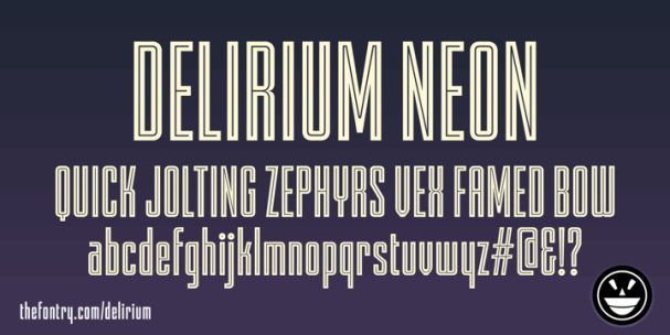 FTY DELIRIUM NCV шрифт скачать бесплатно