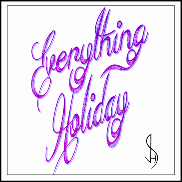 Everything Holiday шрифт скачать бесплатно