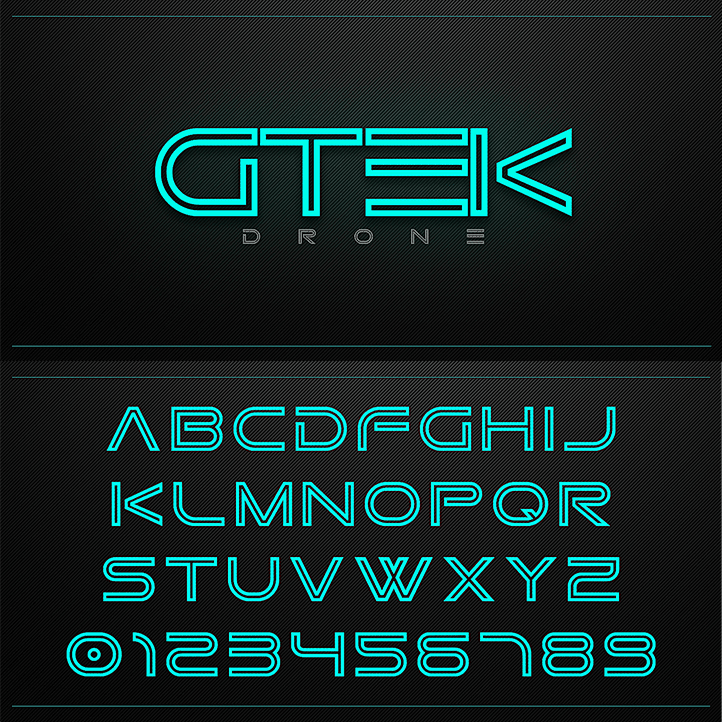 Gtek Technology шрифт скачать бесплатно