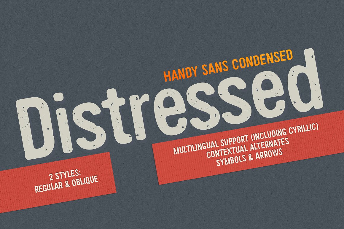 Handy Sans Condensed Distressed