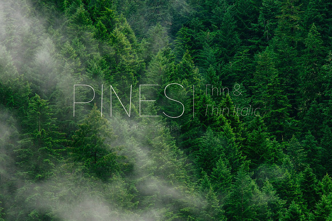 Pines Thin & Pines Thin Italic