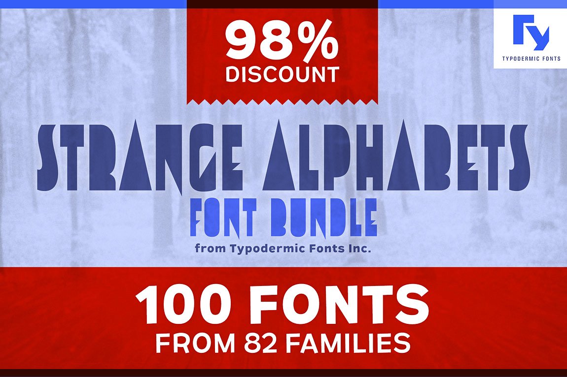 Strange Alphabets Font Bundle