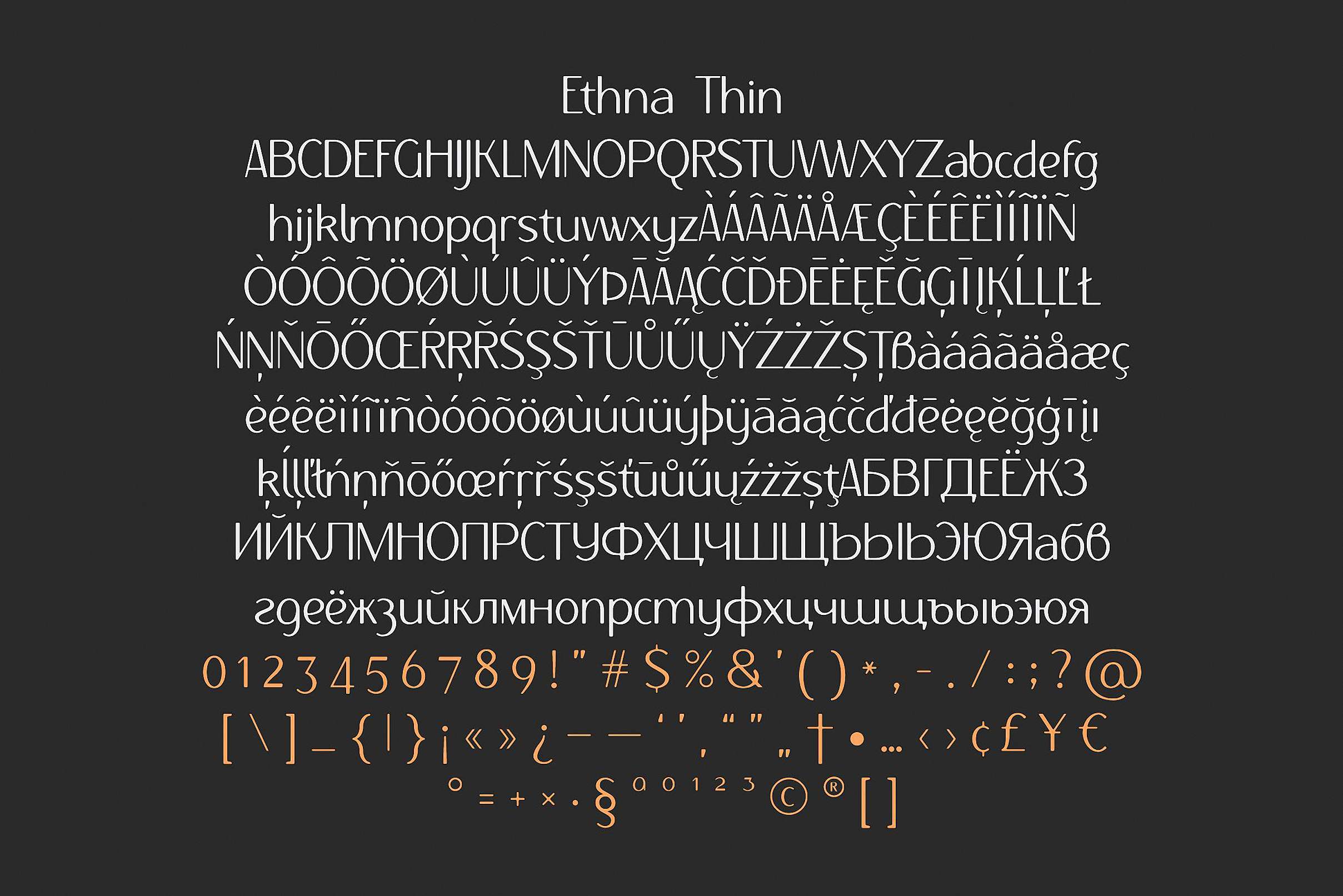 Ethna regular & thin