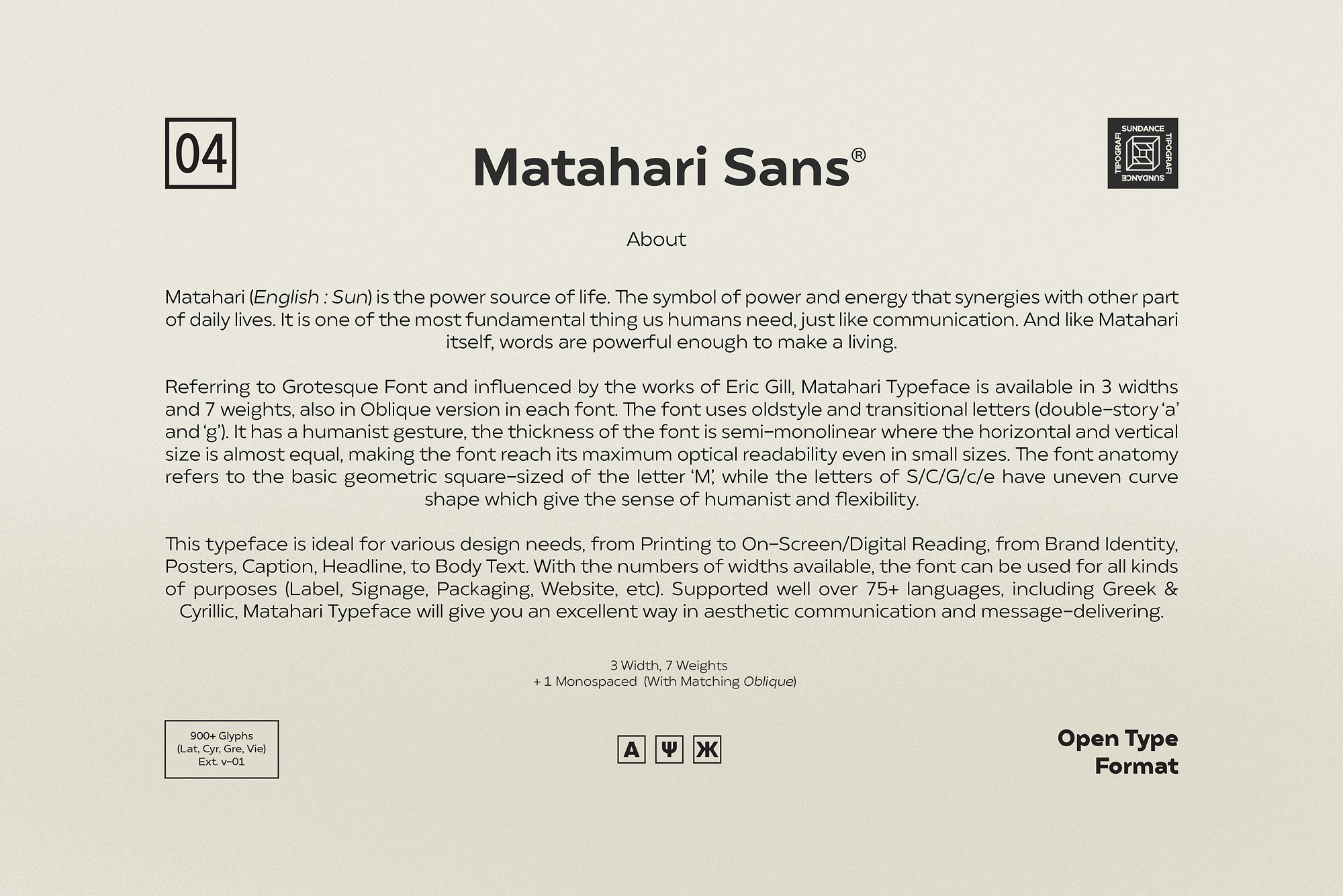 Matahari Sans