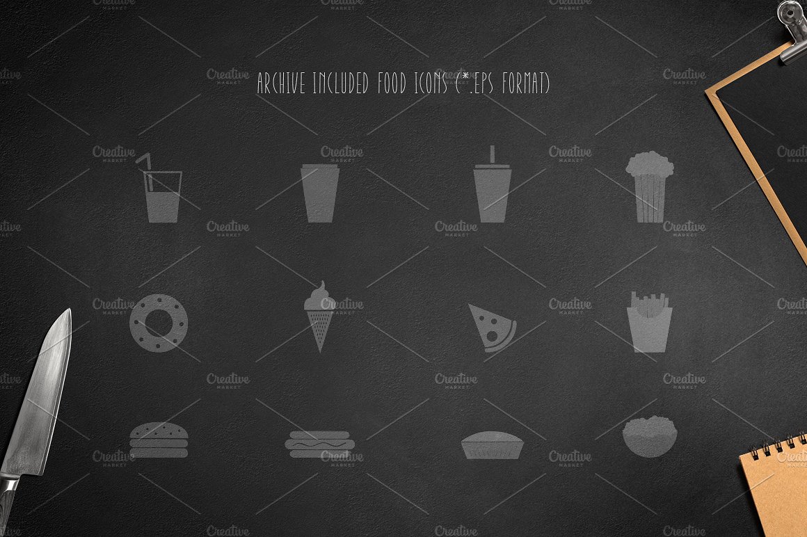 Montclar Font & Food Icons