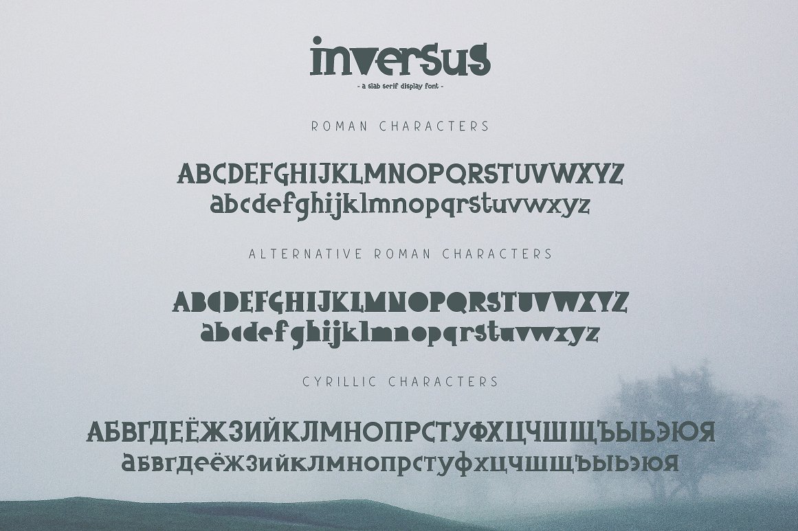 Inversus – a slab serif display