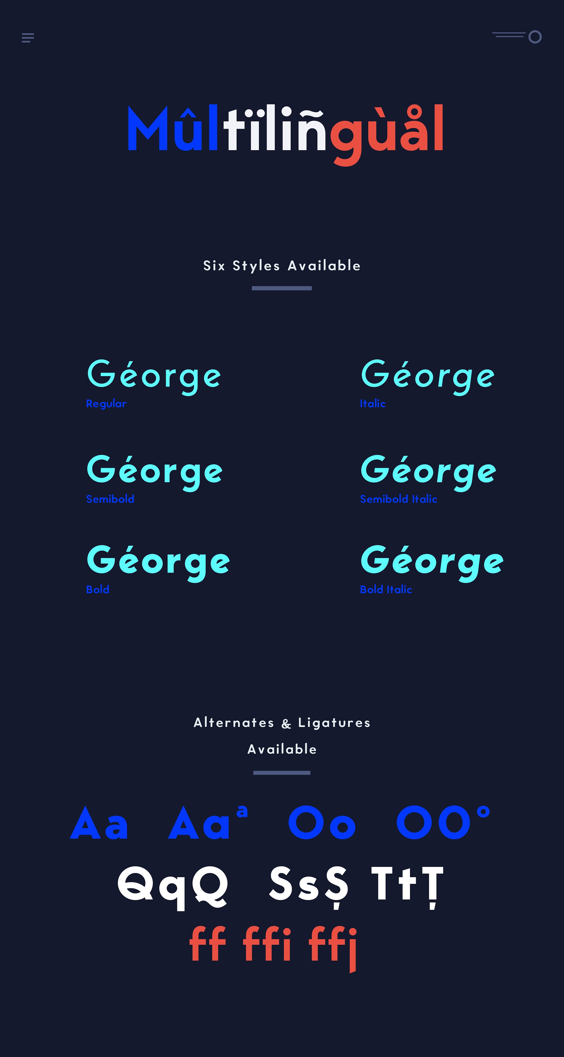 George Sans Geometric Typeface